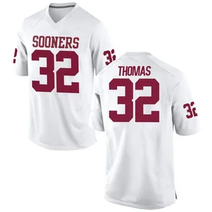 R Mason Thomas Nike Oklahoma Sooners Men's Replica Football College Jersey - White