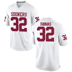 R Mason Thomas Nike Oklahoma Sooners Youth Game Football College Jersey - White