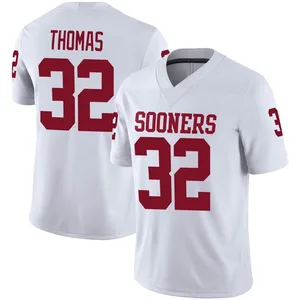 R Mason Thomas Oklahoma Sooners Youth Game Jordan Football Jersey - White