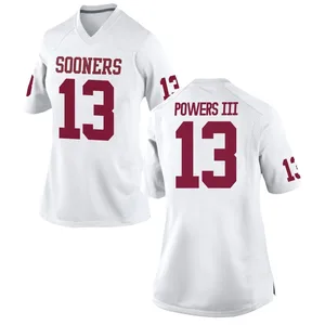 Reggie Powers III Nike Oklahoma Sooners Women's Game Football College Jersey - White