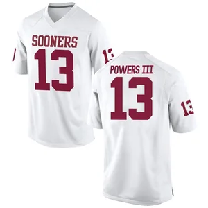 Reggie Powers III Nike Oklahoma Sooners Youth Replica Football College Jersey - White