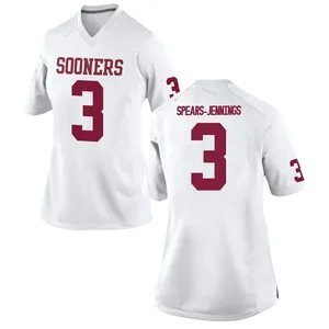 Robert Spears-Jennings Nike Oklahoma Sooners Women's Game Football College Jersey - White