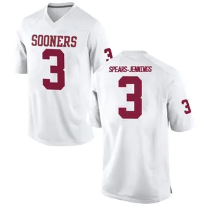 Robert Spears-Jennings Nike Oklahoma Sooners Youth Replica Football College Jersey - White