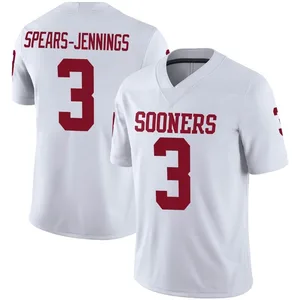 Robert Spears-Jennings Oklahoma Sooners Men's Game Jordan Football Jersey - White
