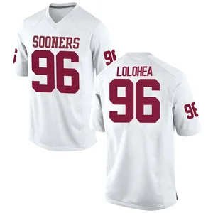 Siolaa Lolohea Nike Oklahoma Sooners Men's Game Football College Jersey - White