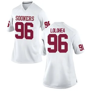Siolaa Lolohea Nike Oklahoma Sooners Women's Game Football College Jersey - White