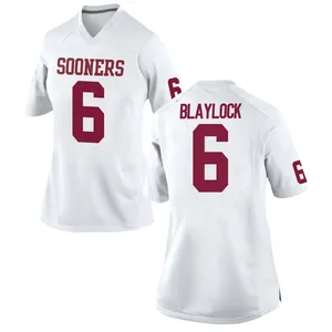 Tory Blaylock Nike Oklahoma Sooners Women's Game Football College Jersey - White