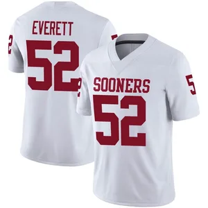 Troy Everett Oklahoma Sooners Youth Game Jordan Football Jersey - White