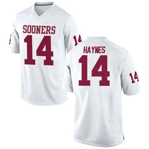 Trystan Haynes Nike Oklahoma Sooners Youth Replica Football College Jersey - White