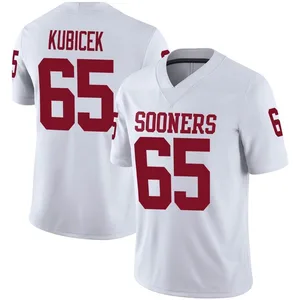 Ty Kubicek Oklahoma Sooners Men's Game Jordan Football Jersey - White