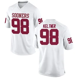 Tyler Keltner Nike Oklahoma Sooners Men's Game Football College Jersey - White