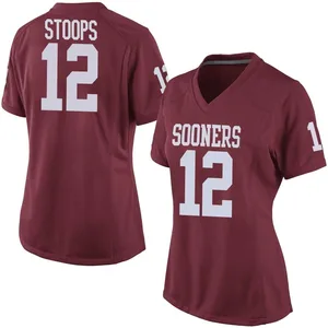 Women's Drake Stoops Nike Oklahoma Sooners Women's Game Crimson Football College Jersey