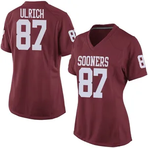 Women's Jacob Ulrich Nike Oklahoma Sooners Women's Replica Crimson Football College Jersey