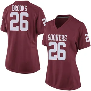 Women's Kennedy Brooks Nike Oklahoma Sooners Women's Game Crimson Football College Jersey