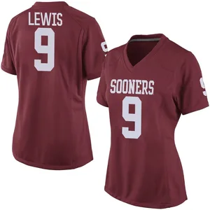 Women's Keontez Lewis Nike Oklahoma Sooners Women's Game Crimson Football College Jersey
