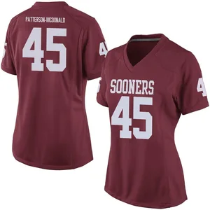 Women's Mykel Patterson-McDonald Nike Oklahoma Sooners Women's Game Crimson Football College Jersey