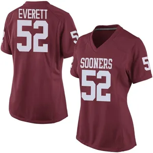 Women's Troy Everett Nike Oklahoma Sooners Women's Replica Crimson Football College Jersey