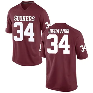 Youth Adepoju Adebawore Nike Oklahoma Sooners Youth Replica Crimson Football College Jersey