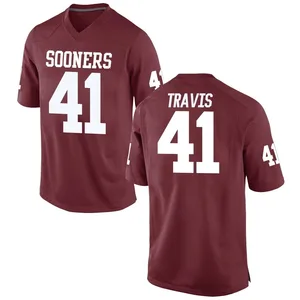 Youth Barrett Travis Nike Oklahoma Sooners Youth Replica Crimson Football College Jersey