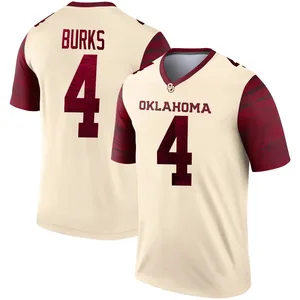 Youth Deion Burks Oklahoma Sooners Youth Legend Jordan Natural Alternate Football Jersey
