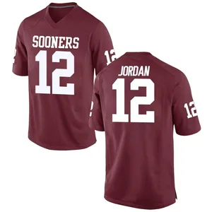 Youth Devon Jordan Nike Oklahoma Sooners Youth Game Crimson Football College Jersey