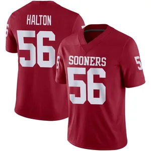 Youth Gracen Halton Oklahoma Sooners Youth Game Jordan Crimson Football Jersey