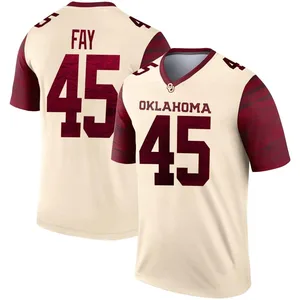 Youth Hampton Fay Oklahoma Sooners Youth Legend Jordan Natural Alternate Football Jersey