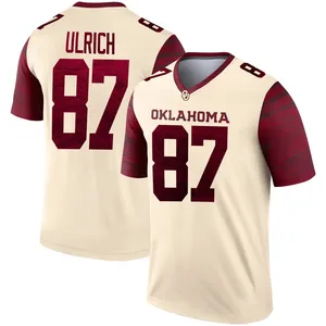Youth Jacob Ulrich Oklahoma Sooners Youth Legend Jordan Natural Alternate Football Jersey