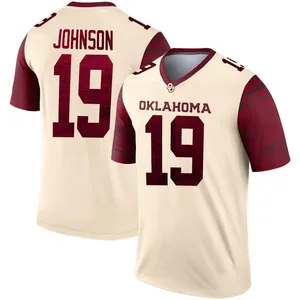 Youth Jacobe Johnson Oklahoma Sooners Youth Legend Jordan Natural Alternate Football Jersey