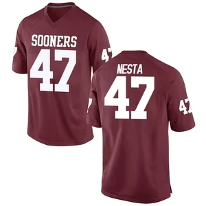 Youth James Nesta Nike Oklahoma Sooners Youth Game Crimson Football College Jersey