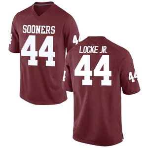 Youth John Locke Jr. Nike Oklahoma Sooners Youth Replica Crimson Football College Jersey