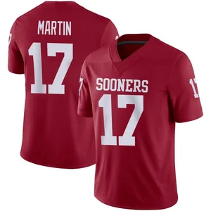 Youth Josiah Martin Oklahoma Sooners Youth Game Jordan Crimson Football Jersey