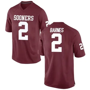 Youth Jovantae Barnes Nike Oklahoma Sooners Youth Replica Crimson Football College Jersey
