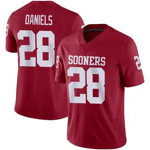 Youth KJ Daniels Oklahoma Sooners Youth Game Jordan Crimson Football Jersey