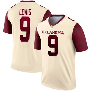 Youth Keontez Lewis Oklahoma Sooners Youth Legend Jordan Natural Alternate Football Jersey