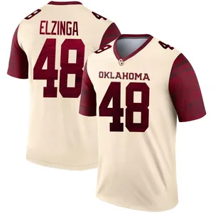 Youth Luke Elzinga Oklahoma Sooners Youth Legend Jordan Natural Alternate Football Jersey