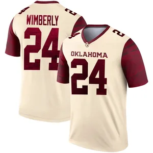 Youth Marcus Wimberly Oklahoma Sooners Youth Legend Jordan Natural Alternate Football Jersey