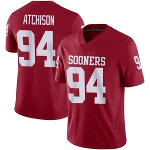 Youth Mari Atchison Oklahoma Sooners Youth Game Jordan Crimson Football Jersey