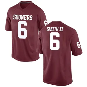 Youth Nigel Smith II Nike Oklahoma Sooners Youth Game Crimson Football College Jersey
