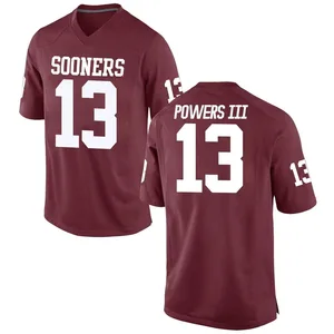 Youth Reggie Powers III Nike Oklahoma Sooners Youth Game Crimson Football College Jersey
