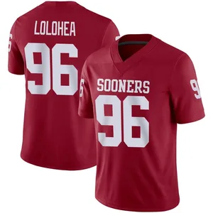 Youth Siolaa Lolohea Oklahoma Sooners Youth Game Jordan Crimson Football Jersey