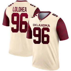 Youth Siolaa Lolohea Oklahoma Sooners Youth Legend Jordan Natural Alternate Football Jersey