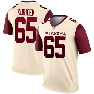 Youth Ty Kubicek Oklahoma Sooners Youth Legend Jordan Natural Alternate Football Jersey